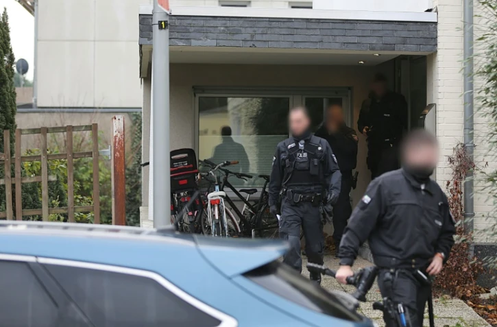 Vaste coup de filet de la police en Europe et en Amérique latine contre la mafia calabraise de la 'Ndrangheta, le 5 décembre 2018, comme ici à Pulheim en Allemagne