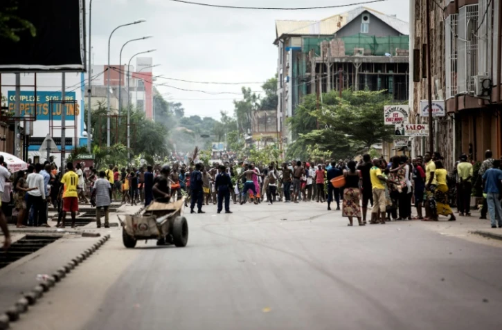 Manifestation contre le maintien au pouvoir du président Joseph Kabila, le 21 janvier 2018 à Kinshasa, en RDC