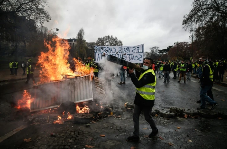 Manifestation de gilets jaunes, le 1er décembre 2018 à Paris