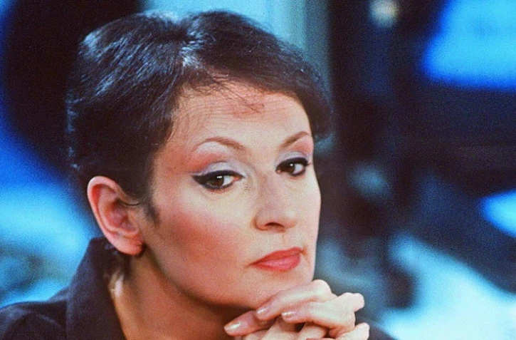 La chanteuse Barbara, le 30 octobre 1982