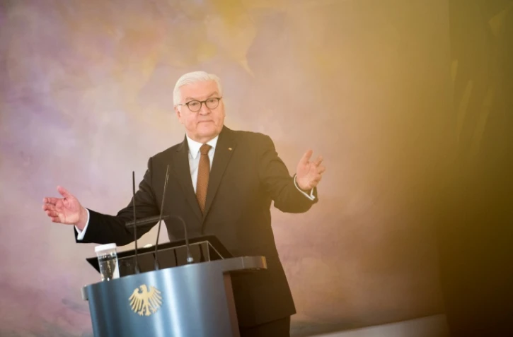 Le président allemand Frank-Walter Steinmeier, le 8 février 2022 à Berlin