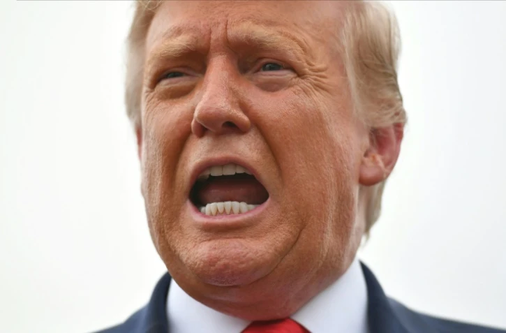 Le président américain Donald Trump sur la base militaire d'Andrews le 10 septembre 2020