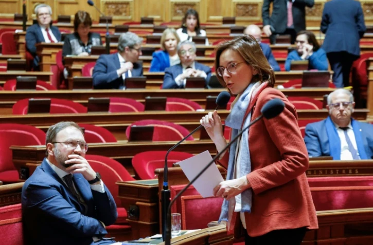 La ministre des Comptes publics Amélie de Montchalin le 23 janvier 2025 au Sénat, à Paris