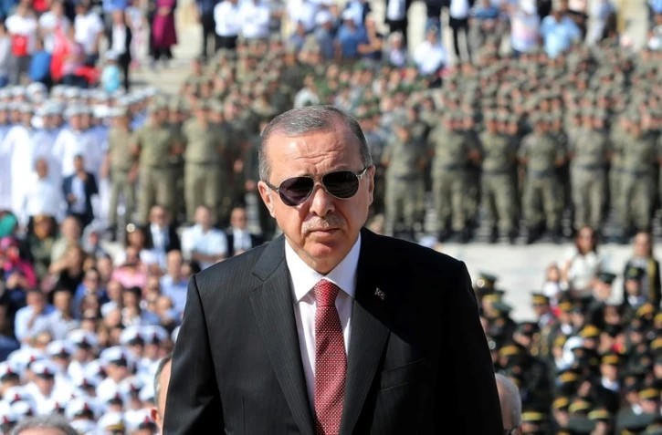 Le président turc Recep Tayyip Erdogan, le 30 août 2017 à Ankara