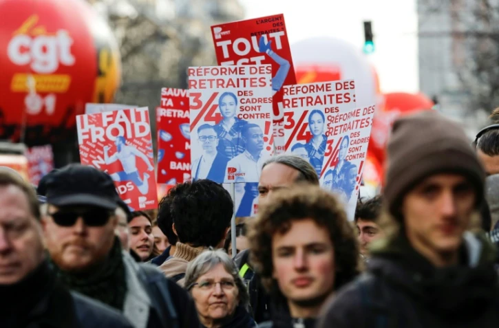 Manifestation contre la réforme des retraites, le 29 janvier 2020 à Paris
