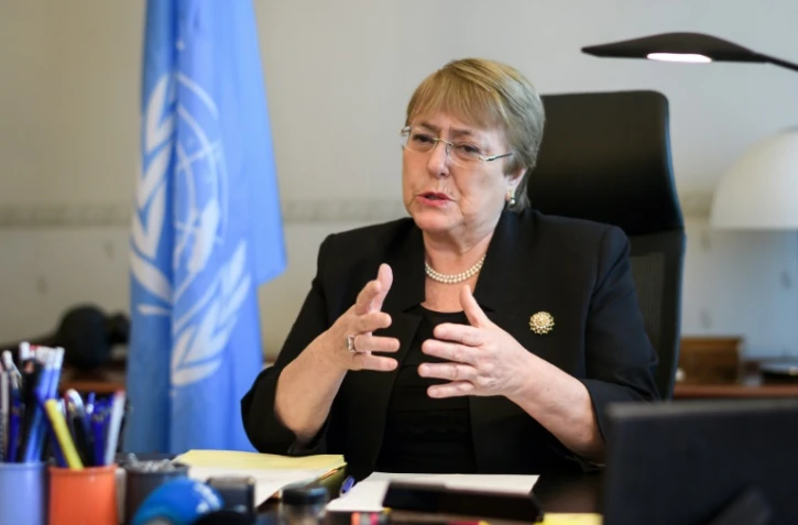 La cheffe de l'ONU pour les droits de l'Homme Michelle Bachelet à Genève le 3 septembre 2018 