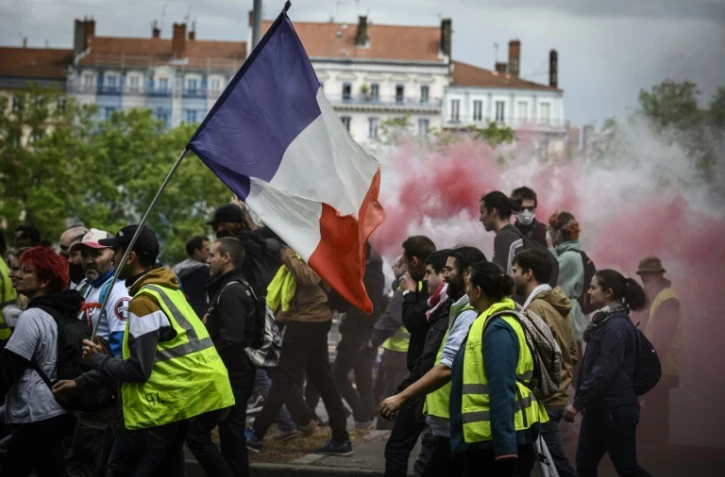 Manifestation de "gilets jaunes" à Lyon, le 11 mai 2019