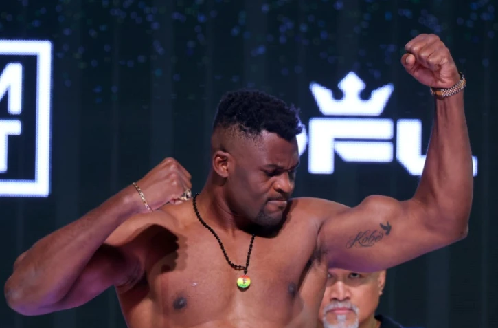 Francis Ngannou Ă Ryad Ă la veille de son combat, le 18 octobre 2024