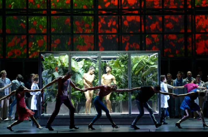 Répétition en costumes de "La damnation de Faust" à l'Opéra Bastille à Paris" le 2 décembre 2015