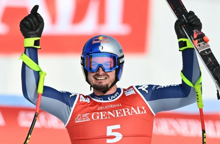 L'Italien Dominik Paris, vainqueur de la descente de Garmisch-Partenkirchen, le 5 février 2021