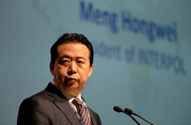 Le président d'Interpol Meng Hongwei, le 4 juillet 2017 à Singapour