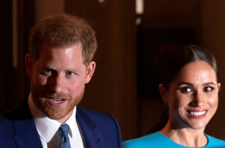 Le prince Harrry et son épouse Meghan à Londres, le 5 mars 2020