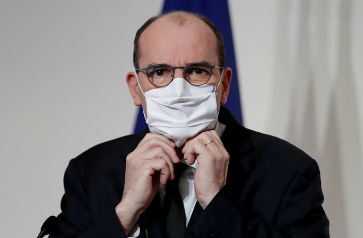 Jean Castex lors d'une conférence de presse à Paris le 9 décembre 2020