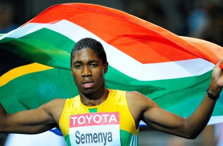 La Sud-Africaine Caster Semenya victorieuse du 800 m aux Mondiaux de Berlin, le 19 août 2009