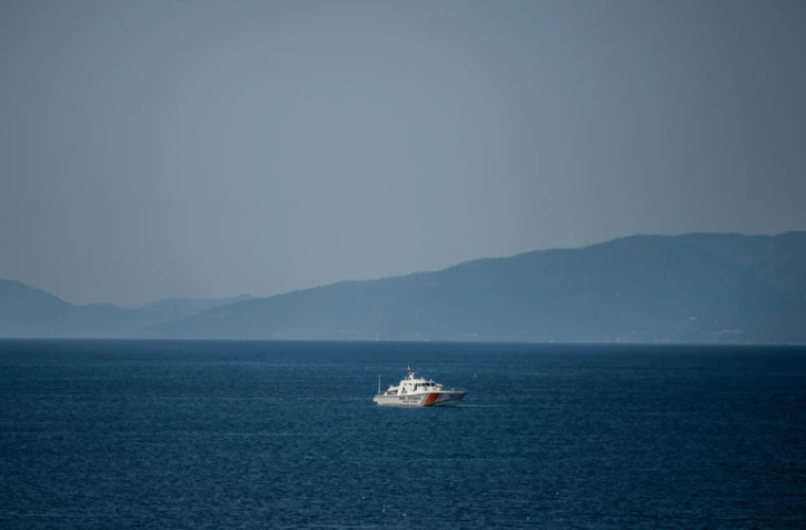 Un bateau des gardes-côtes turcs en patrouille, le 4 avril 2016