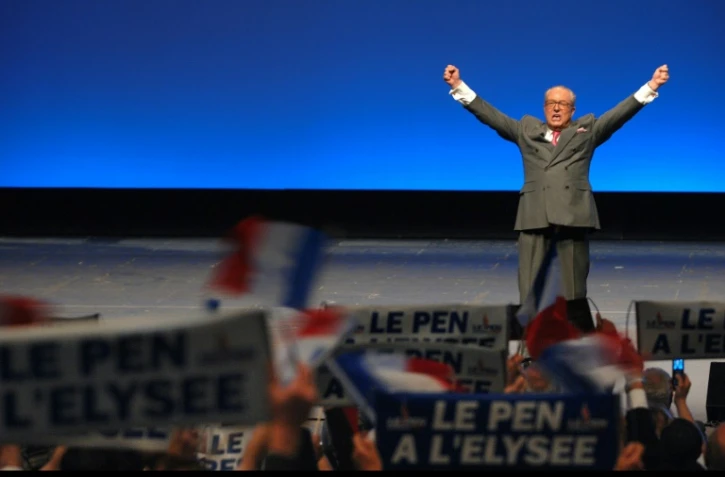 Jean-Marie Le Pen le 19 avril 2007, à Nice