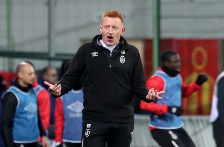 L'entraîneur belge du Stade de Reims Will Still lors du déplacement à Lens le 16 décembre 2023