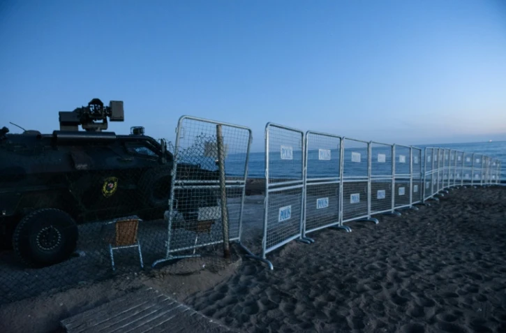 Un véhicule blindé aux abords du site où se tiendra le sommet du G20 à Antalya, en Turquie, le 14 novembre 2015