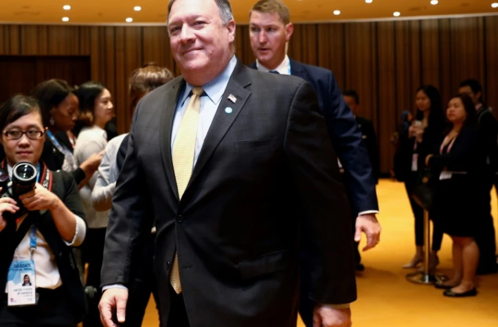 Le secrétaire d'Etat américain Mike Pompeo lors du sommet de l'Asean, le 4 août 2018 à Singapour