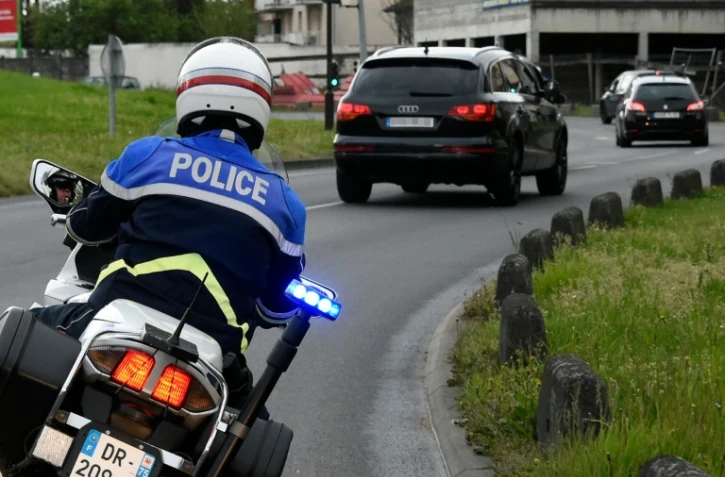 Le convoi transportant Salah Abdeslam à son arrivée le 27 avril 2016 à la prison de Fleury-Mérogis