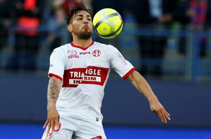 L'attaquant Andy Delort, sous les couleurs de Toulouse, le 25 avril