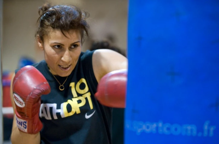 Farida El Hadrati à l'entraînement, le 23 mars 2016 à Clermont-Ferrand