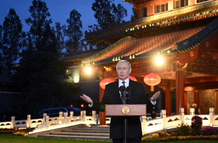 Le président russe Vladimir Poutine à Pékin le 18 octobre 2023