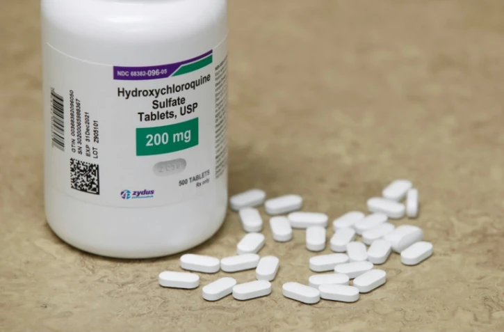 Cachets d'hydroxychloroquine,sur le comptoir d'une pharmacie, à Provo, dans l'Utah, le 20 mai 2020 