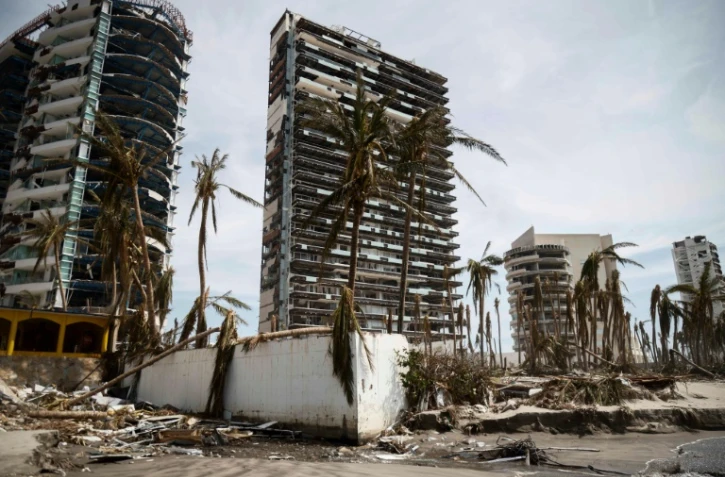 Les dégâts provoqués par le passage de l'ouragan Otis à Acapulco, le 28 octobre 2023 au Mexique