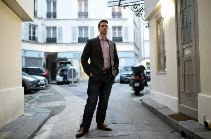 Shulem Deen, un rebelle hassidique, pose à Paris, le 5 décembre 2017