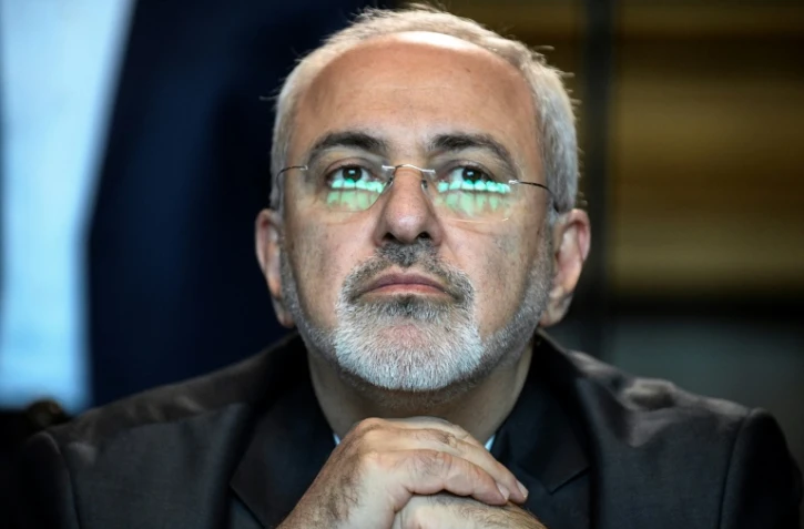 Le chef de la diplomatie iranienne Mohammad Javad Zarif rencontre son homologue russe à Moscou, le 28 avril 2018 