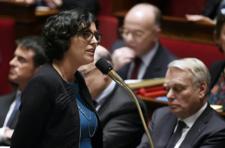 La ministre du Travail Myriam El Khomri à l'Assemblée nationale, à Paris le 26 avril 2016