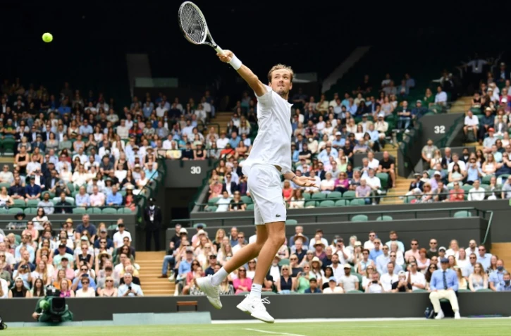 Le Russe Daniil Medvedev le 1er juillet 2021 lors du tournoi de Wimbledon Ă Londres