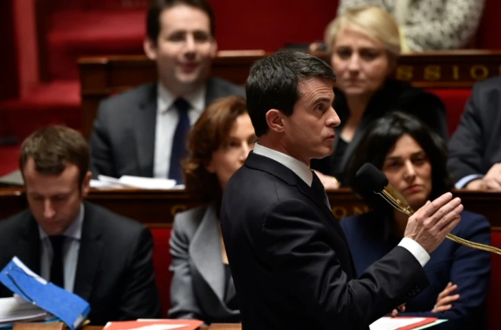 Le Premier ministre Manuel Valls, le 8 mars 2016 à l'Assemblée nationale à Paris