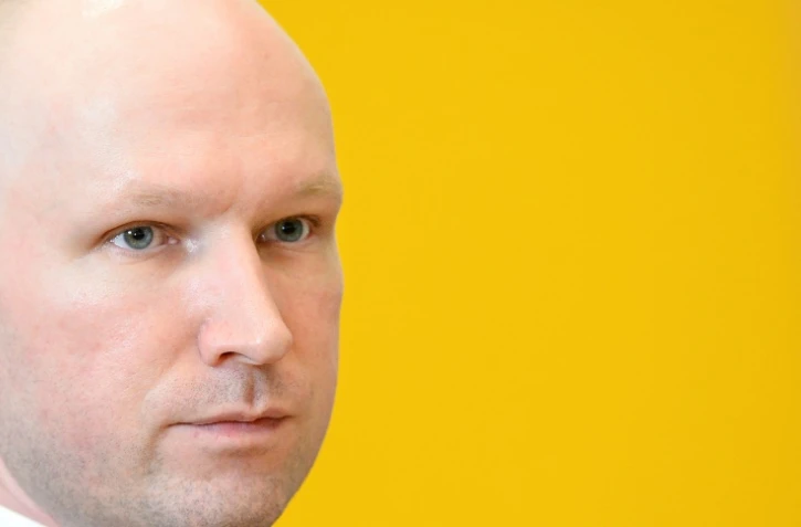 L'extrémiste norvégien Anders Behring Breivik, le 15 mars 2016 à Skien en Norvège
