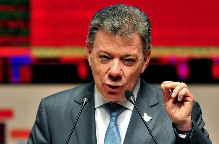 Le président Juan Manuel Santos lors du sommet de l'Apec à Lima, le 19 novembre 2016