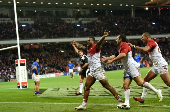 L'ailier du XV de France Virimi Vakatawa, auteur de trois essais contre les Samoa au Stadium de Toulouse, le 12 novembre 2016