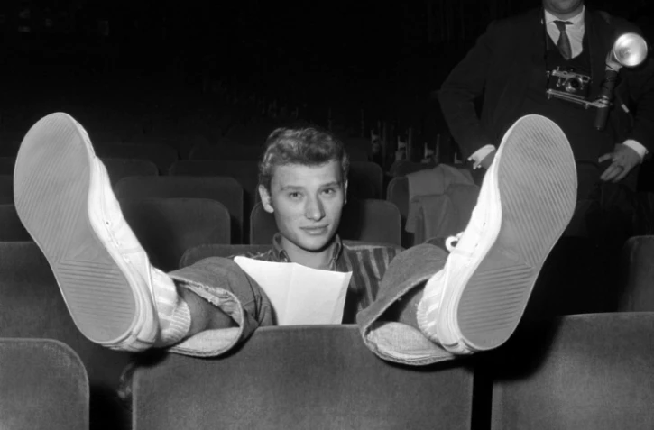 Le chanteur Johnny Hallyday, le 22 octobre 1962 à Paris