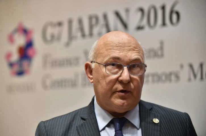 Michel Sapin Ă Sendai, au Japon, le 21 mai 2016