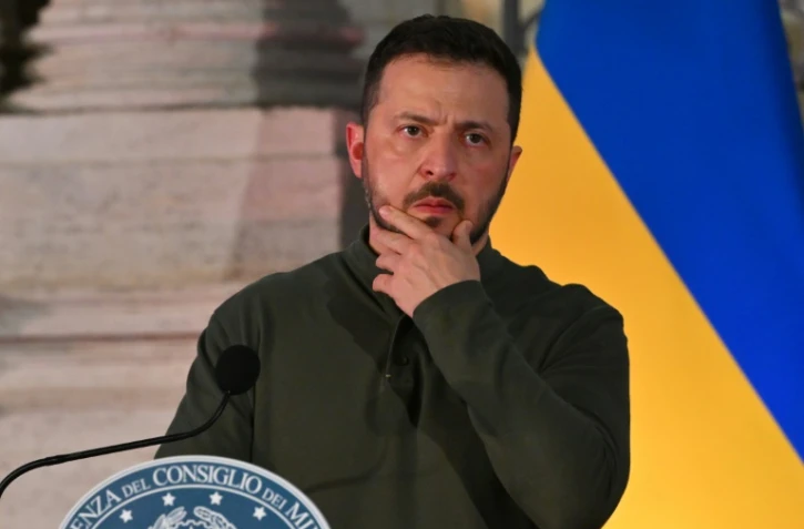 Le président ukrainien Volodymyr Zelensky, le 10 octobre 2024 à Rome