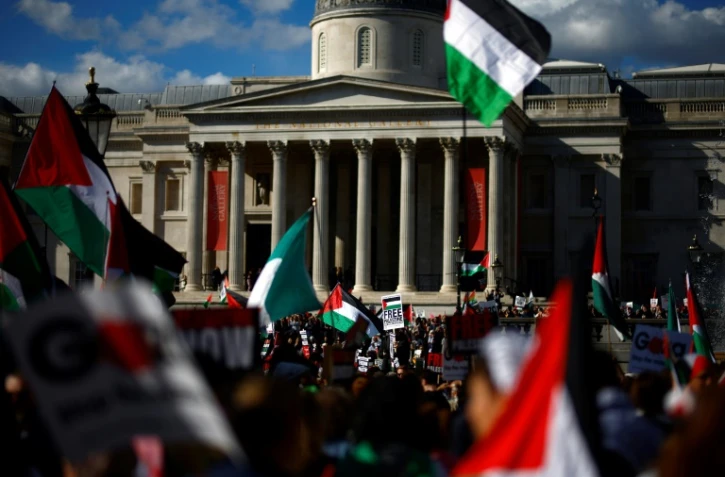 Nouvelle manifestation à Londres pour demander un cessez-le-feu permanent à Gaza, le 30 mars 2024