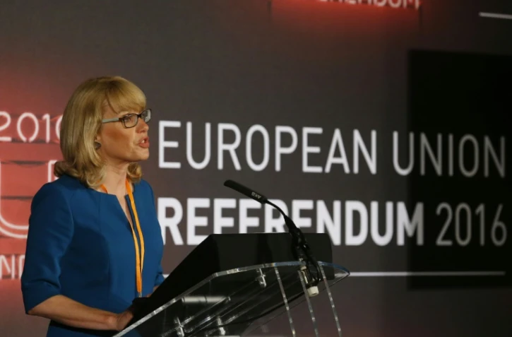 La présidente de la commission électorale Jenny Watson le 24 juin 2016 à Manchester