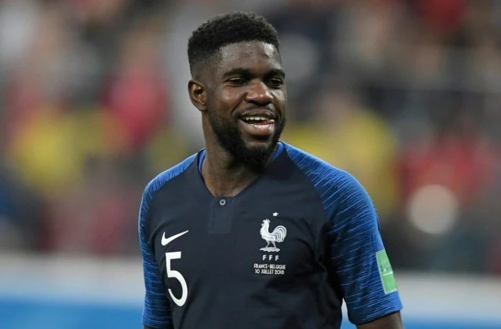 Samuel Umtiti inscrit le but de la qualification de la France en finale du Mondial face à la Belgique 1-0 le 10 juillet 2018