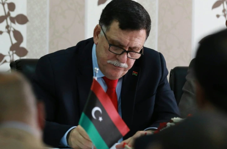 Fayez al-Sarraj, chef du gouvernement d?union nationale libyen, le 3 avril 2016 à Tripoli