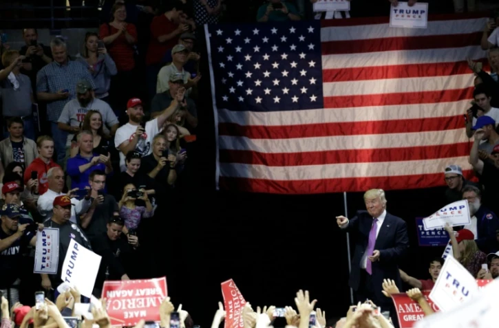 Le candidat républicain à la Maison Blanche Donald Trump en campagne à Everett, aux Etats-Unis, le 30 août 2016
