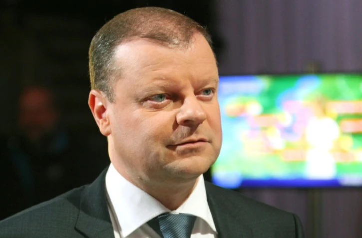 Le parti LGPU, de Saulius Skvernelis, photographié le 29 septembre 2016, a remprorté un succès surprise dimanche lors du second tour des élections législatives en Lituanie