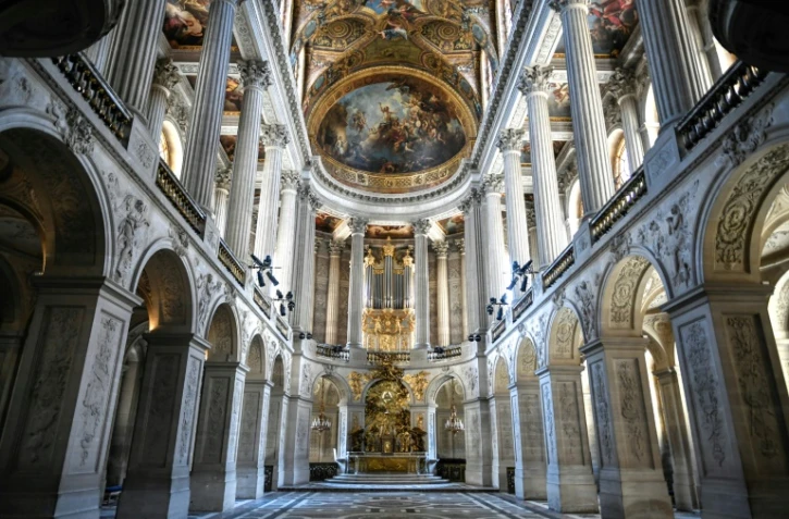 La chappelle royale du chateau de Versailles rénovée le 6 avril 2021