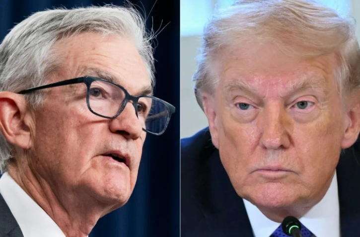 Cette combinaison de photos prises le 12 janvier 2026 montre, de gauche à droite, le président de la Réserve fédérale américaine Jerome Powell à Washington, le 10 décembre 2025, et le président américain Donald Trump à la Maison Blanche à Washington, le 9 janvier 2026.