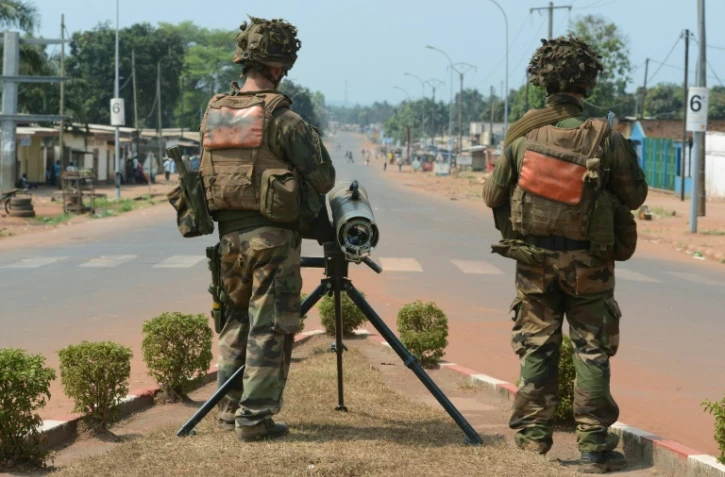Des soldats français le 30 janvier 2014 à Bangui en Centrafrique
