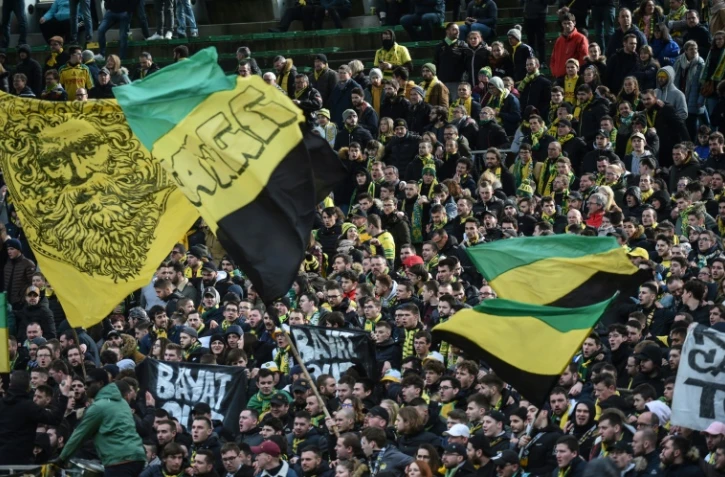 Des supporteurs nantais, à La Beaujoire, le 1er mars 2020